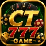 CT777 Game APK icon with gold CT logo, red 777 numbers, playing cards, poker chips, and casino-style design
