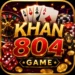 Khan804 Game casino-style icon featuring gold KHAN branding, red 804 numbers, playing cards, roulette wheel, dice, and casino chips